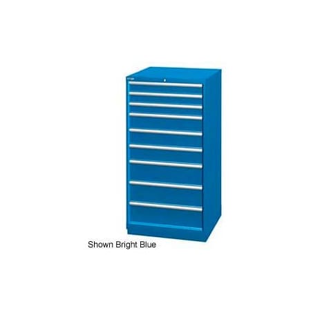 Lista International Lista 28-1/4"W Cabinet, 9 Drawer, 111 Compart - Bright Blue, Master Keyed XSSC1350-0902BBMA